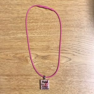 Breast Cancer Awareness Scrabble Piece Necklace